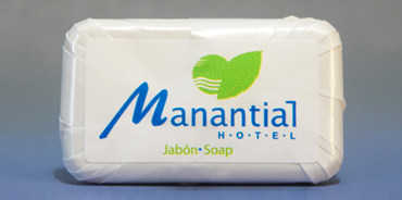Jabon hotelero en papel parafinado